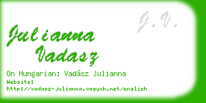 julianna vadasz business card